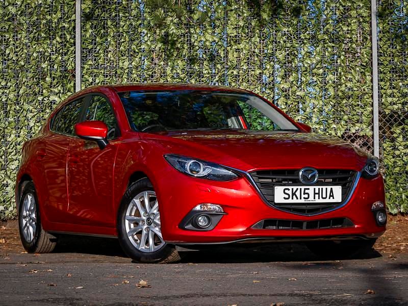 Red Used 2015 Mazda 3 Hatchback | £8,498 (Good price) - Image 1/4