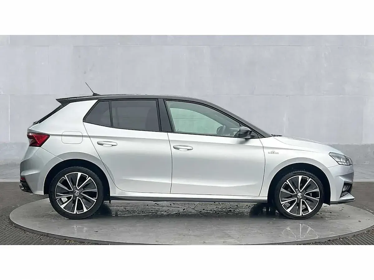 Used Skoda 110 R Monte Carlo 81 HP (59 kW) 2023 Brilliant silver metallic body / black magic pearl effect roof Hatchback