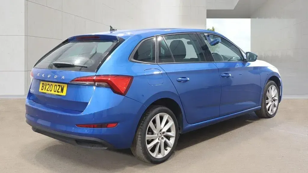 Used Skoda Scala SE L 115 HP (84 kW) 2020 Blue Hatchback