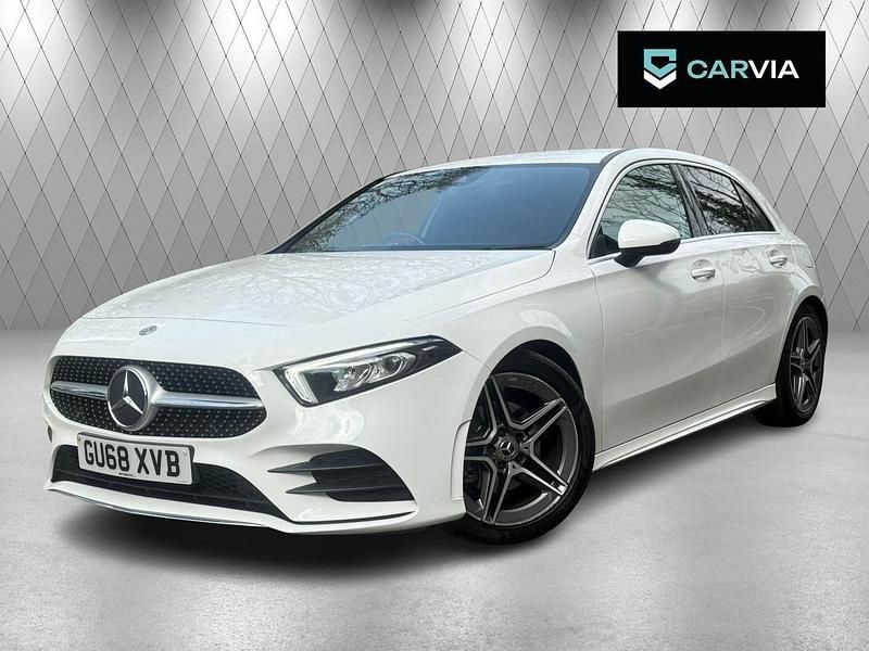 Used Mercedes A200 AMG line 2018 White Hatchback