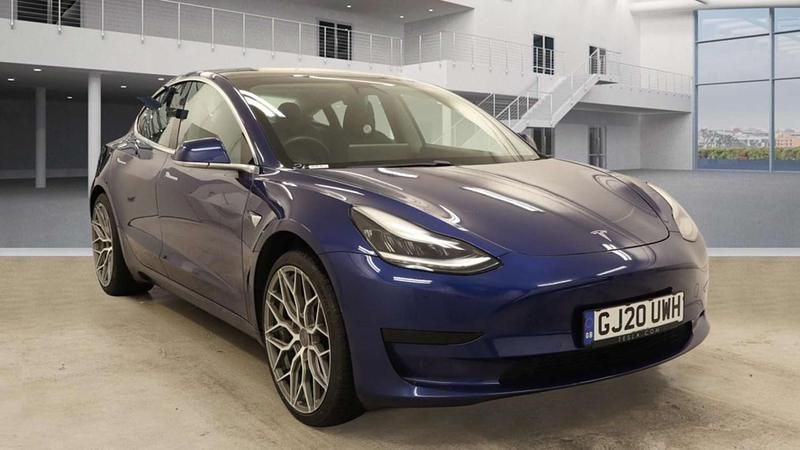 Used Tesla Model 3 Standard Range 366 kW (498 HP) 2020 Blue Sedan