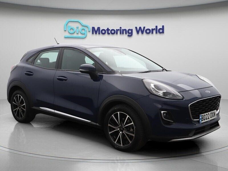 Blue Used 2022 Ford Puma Titanium Hatchback | £13,300 (Super price) - Image 1/4