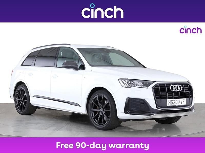 White Used 2020 Audi Q7 Black Edition SUV | £37,849 (Fair price) - Image 1/3