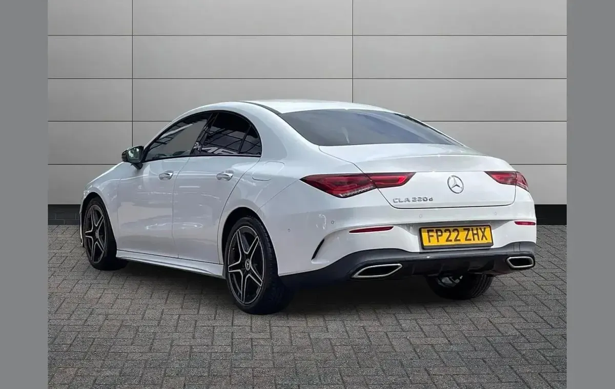 Used Mercedes CLA220 AMG Line Premium 187 HP (137 kW) 2022 White Coupe
