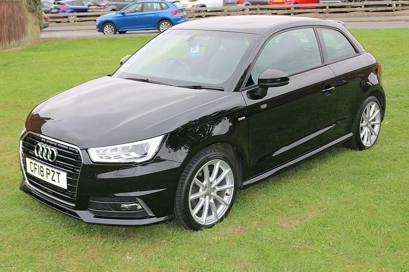 Used Audi A1 S-Line 125 HP (91 kW) 2018 Black Hatchback