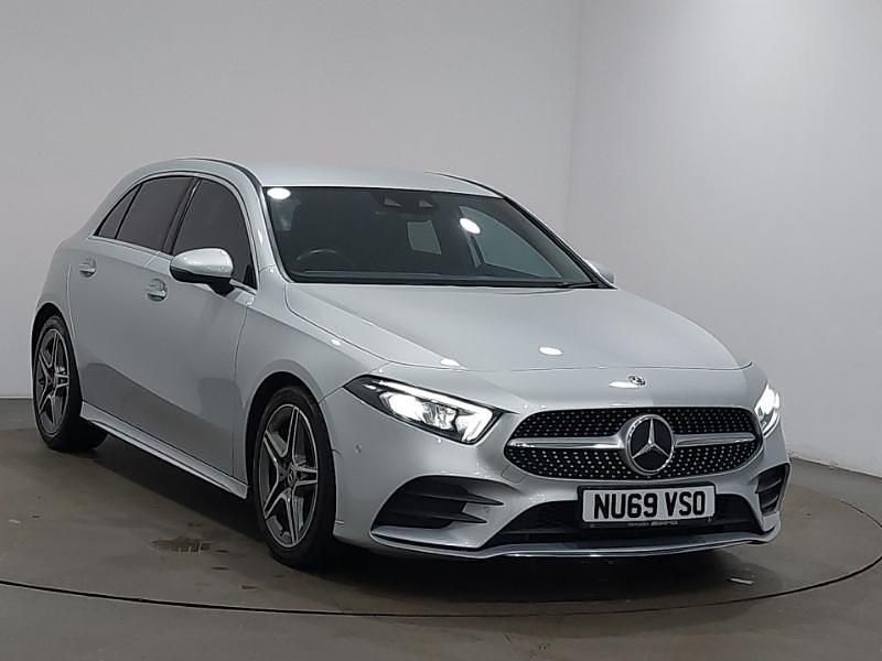 Used Mercedes A200 AMG Line Premium 163 HP (119 kW) 2019 Silver Hatchback