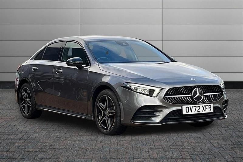 Mountain grey Used 2022 Mercedes A250 AMG Line Premium Sedan | £19,191 (Fair price) - Image 1/4