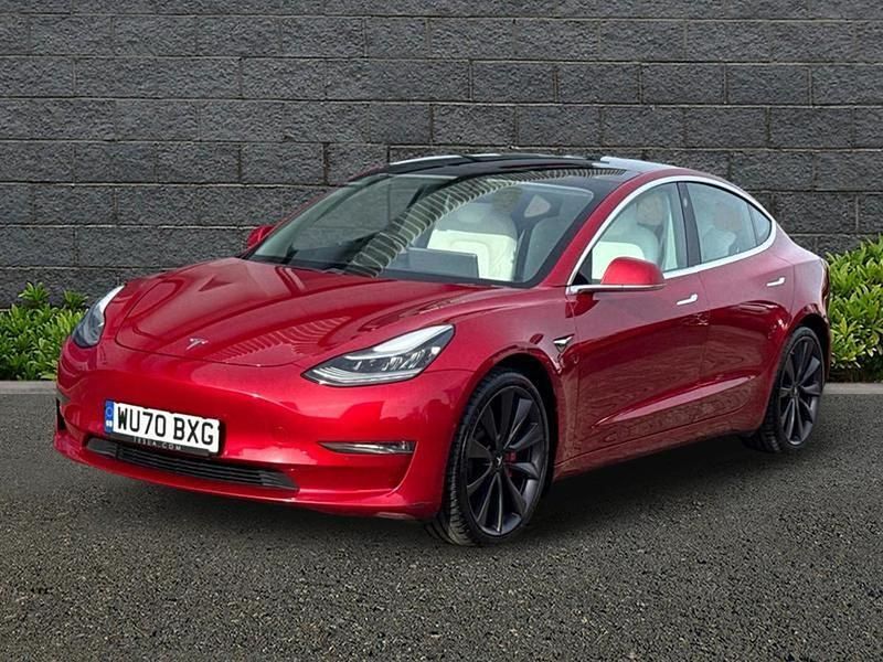 Used Tesla Model 3 Performance 461 kW (627 HP) 2020 Red Sedan
