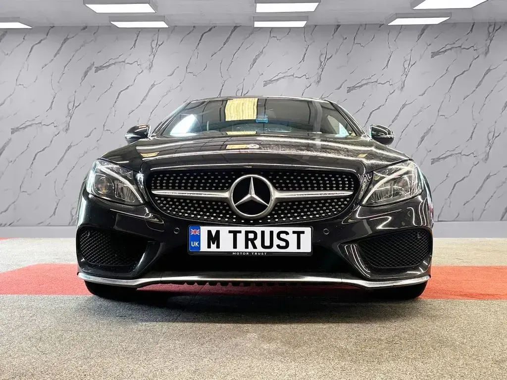 Used Mercedes C220 AMG line 170 HP (125 kW) 2017 Black Coupe