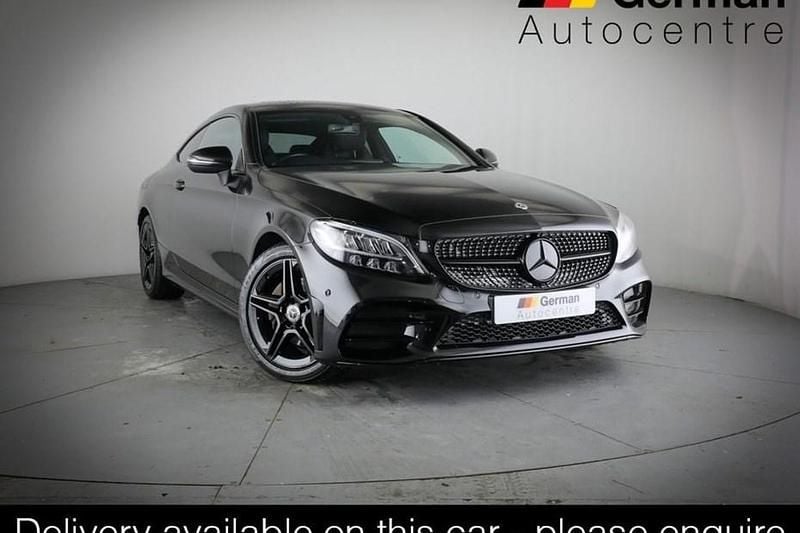 Black Used 2021 Mercedes C220 AMG line Coupe | £24,400 (Fair price) - Image 1/1