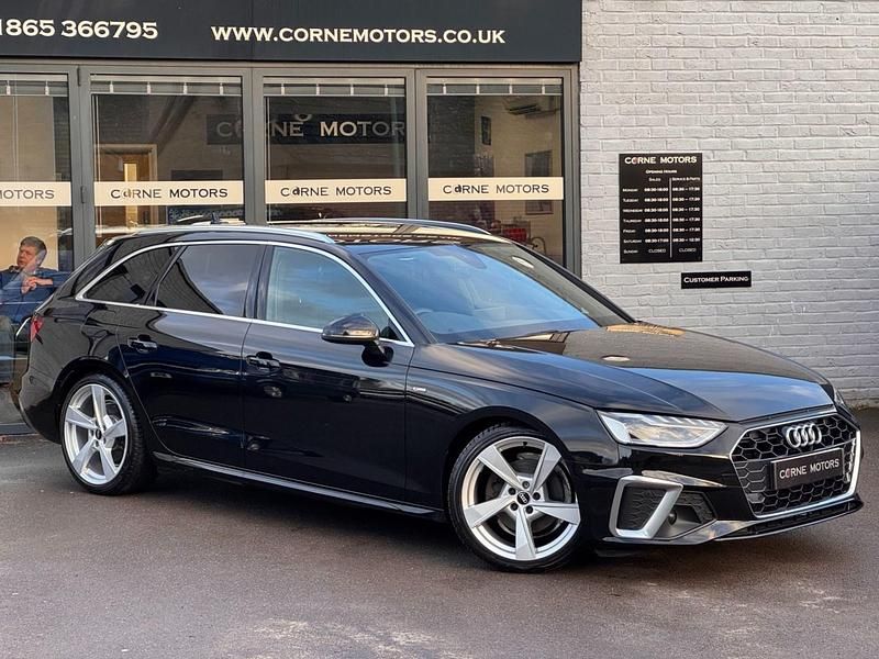 Used Audi A4 S-Line 163 HP (119 kW) 2021 Black Estate