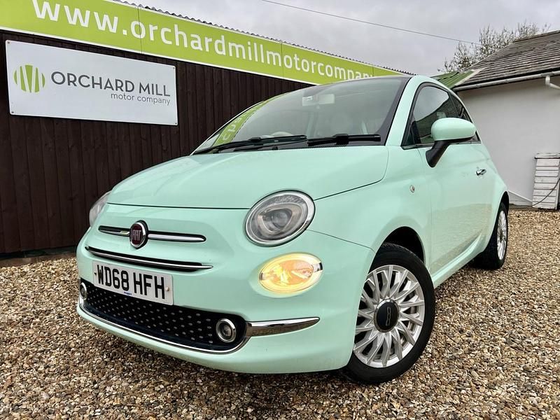 Used Fiat 500 Lounge 69 HP (50 kW) 2018 Green Hatchback