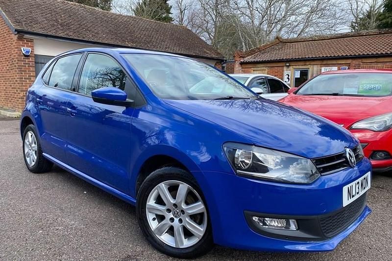 Used VW Polo Match 60 HP (44 kW) 2013 Blue Hatchback
