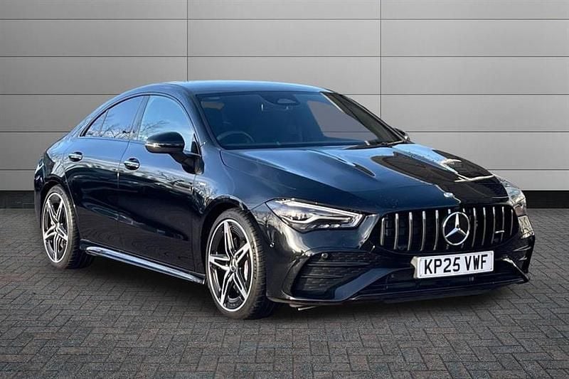 Cosmos black Used 2025 Mercedes CLA35 AMG Premium Sedan | £39,995 (A bit pricey) - Image 1/4