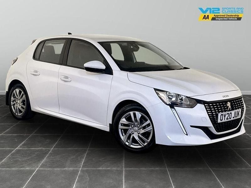 White Used 2020 Peugeot 208 Active Hatchback | £9,995 (Fair price) - Image 1/2