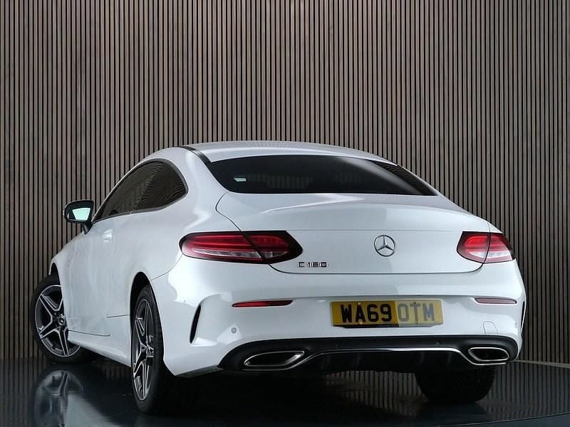 Used Mercedes C180 AMG line 2020 White Coupe