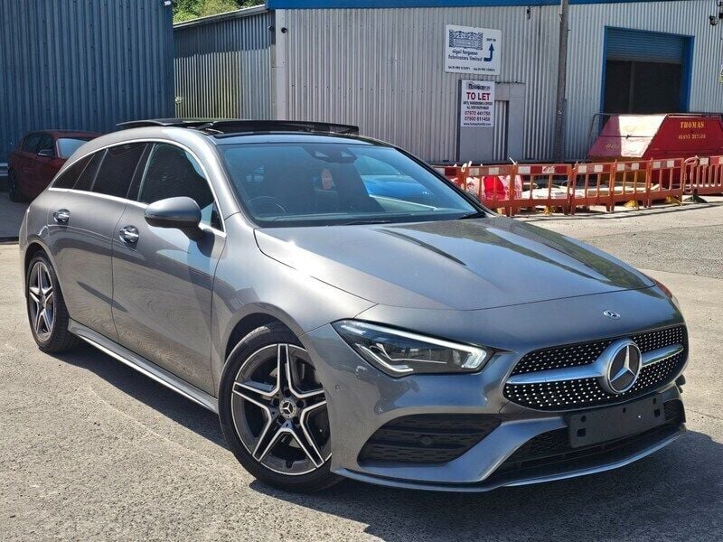 Grey Used 2020 Mercedes CLA200 AMG Line Premium Plus Estate | £20,795 (Good price) - Image 1/3