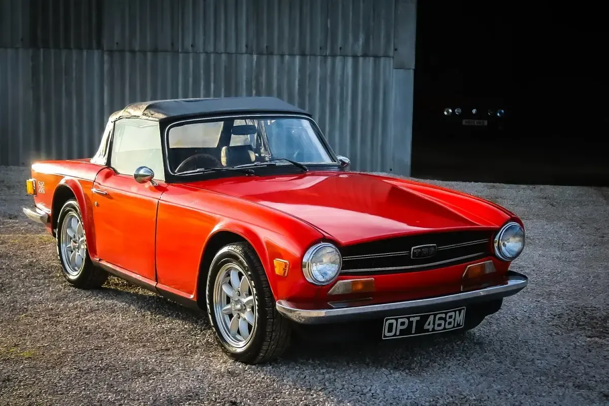 Used Triumph TR6 150 HP (110 kW) 1973 Red Cabriolet