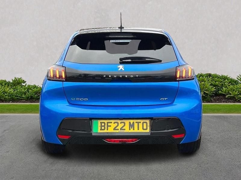 Used Peugeot e-208 Premium 100 kW (136 HP) 2022 Blue Hatchback