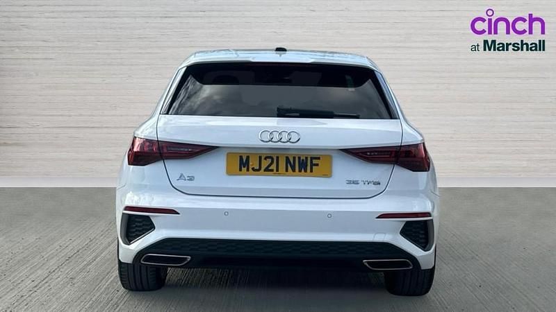 Used Audi A3 S-Line 150 HP (110 kW) 2021 White Sedan