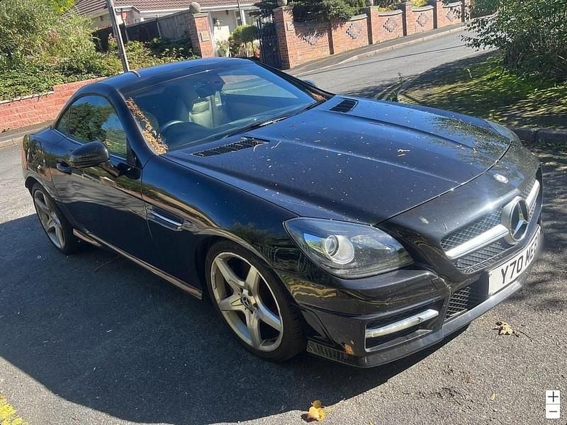 Black Used 2014 Mercedes SLK250 AMG Cabriolet | £9,490 (Fair price) - Image 1/3