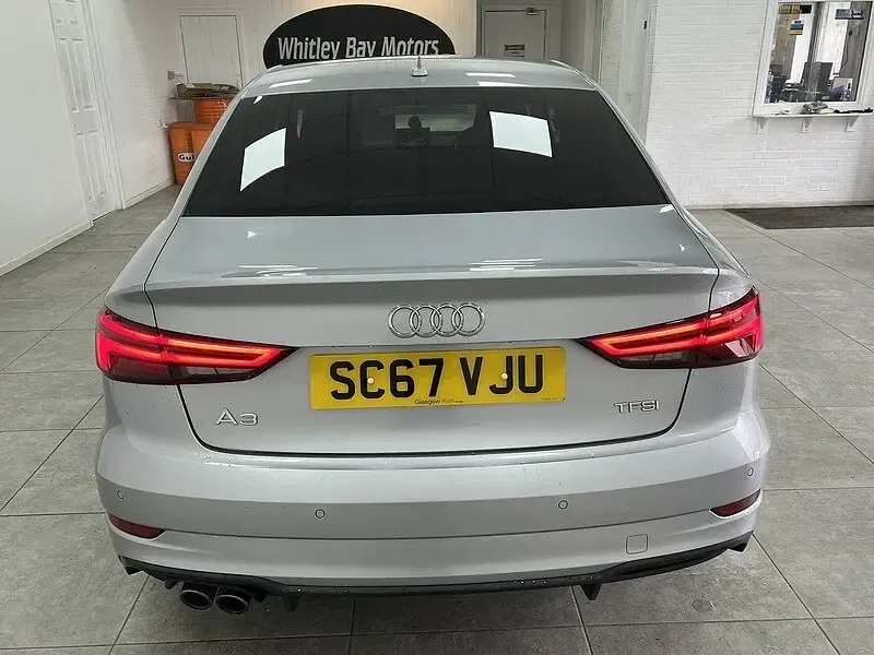 Used Audi A3 Black Edition 150 HP (110 kW) 2018 Silver Sedan
