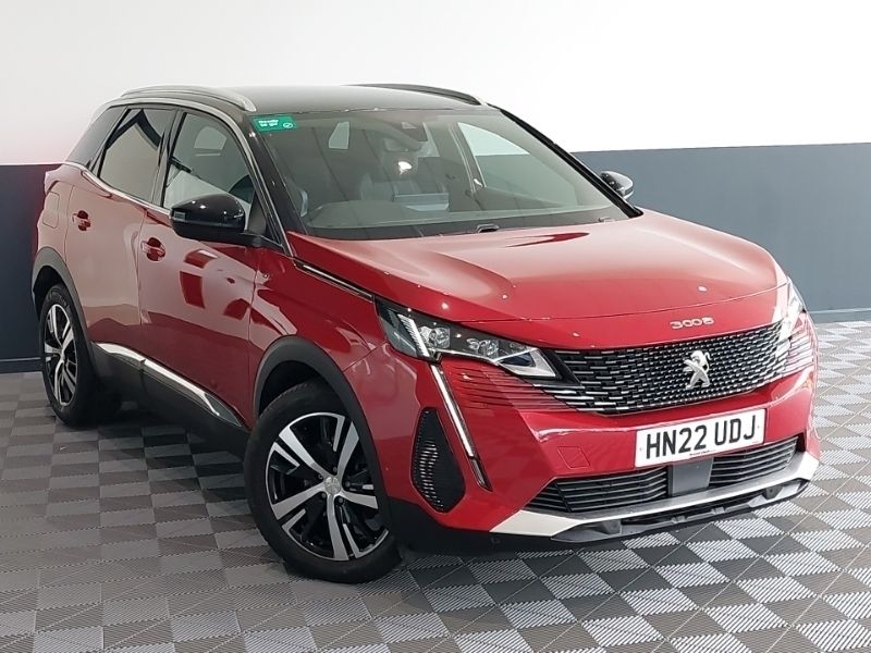 Red Used 2022 Peugeot 3008 GTi SUV | £20,698 (Fair price) - Image 1/4