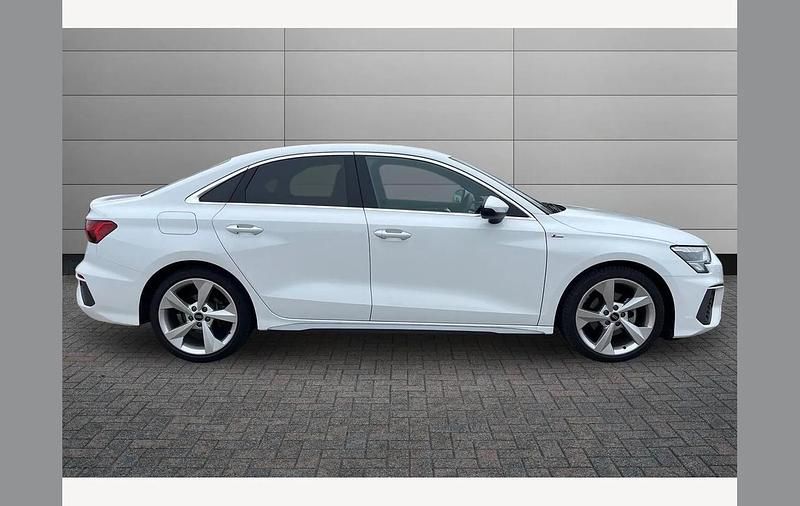 Used Audi A3 S-Line 150 HP (110 kW) 2023 Ibis white Sedan