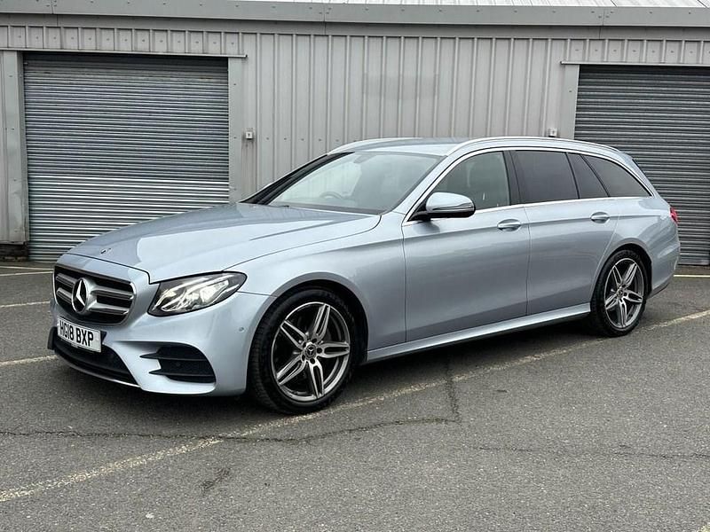 Used Mercedes E220 AMG line 194 HP (142 kW) 2018 Silver Estate