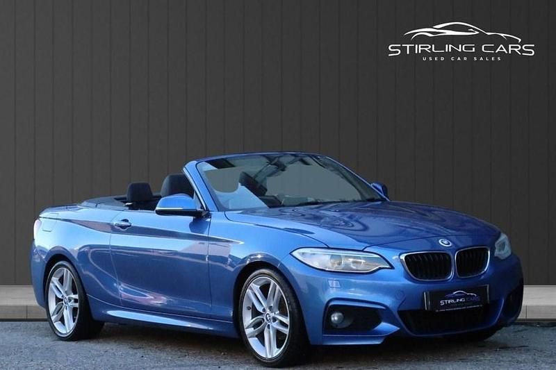 Used BMW 218 M Sport 150 HP (110 kW) 2016 Blue Cabriolet