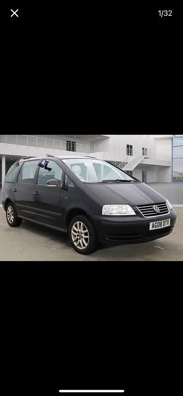 Black Used 2008 VW Sharan SE MPV | £2,499 - Image 1/4