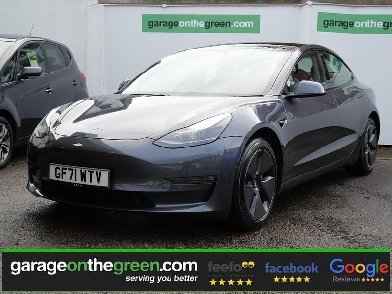 Grey Used 2021 Tesla Model 3 Long Range AWD Sedan | £23,495 (Fair price) - Image 1/4