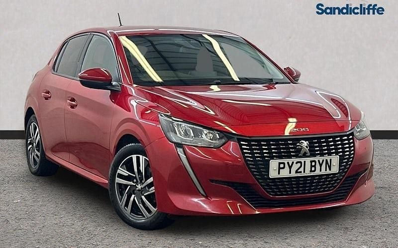 Used Peugeot 208 Allure 102 HP (75 kW) 2021 Red Hatchback