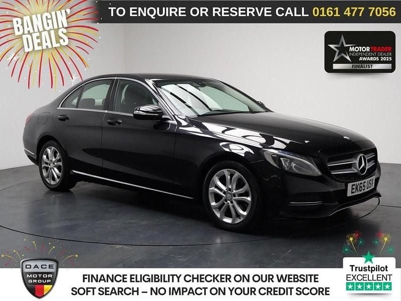 Black Used 2015 Mercedes C200 Sedan | £10,790 (Fair price) - Image 1/3