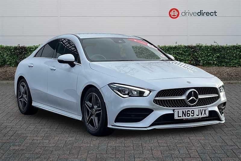 Used Mercedes CLA200 AMG line 163 HP (119 kW) 2020 White Coupe