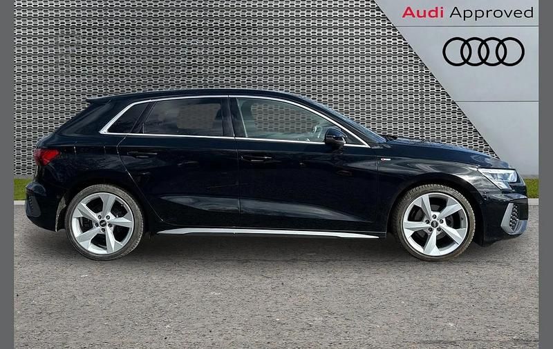 Used Audi A3 S-Line 147 HP (108 kW) 2022 Black Sedan