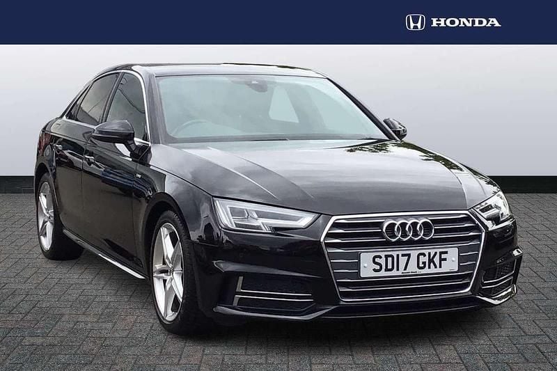 Black Used 2017 Audi A4 S-Line Sedan | £11,495 (Fair price) - Image 1/4