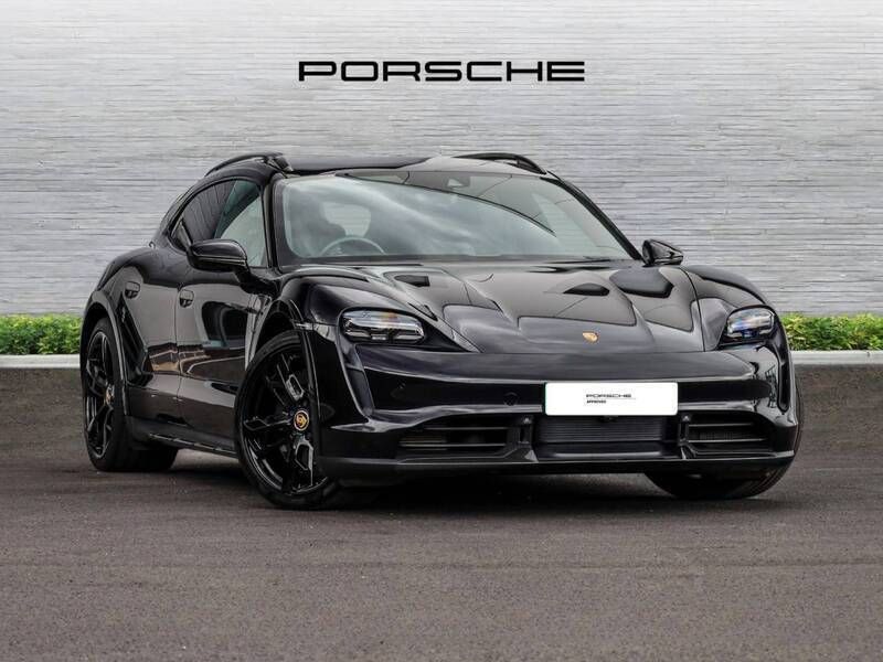 Jet black metallic Used 2021 Porsche Taycan Turbo S Cross Turismo Sedan | £76,500 (Fair price) - Image 1/4
