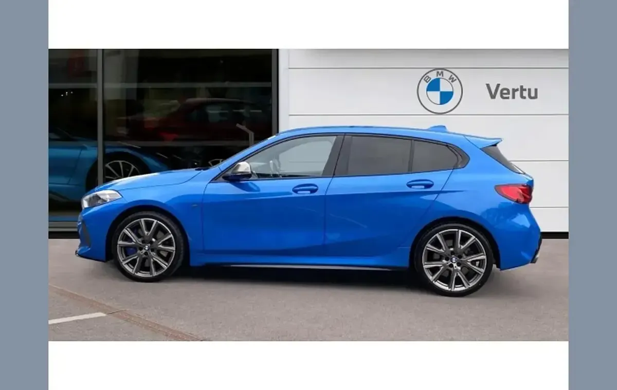 Used BMW M135 Shadowline 306 HP (225 kW) 2019 Blue Hatchback