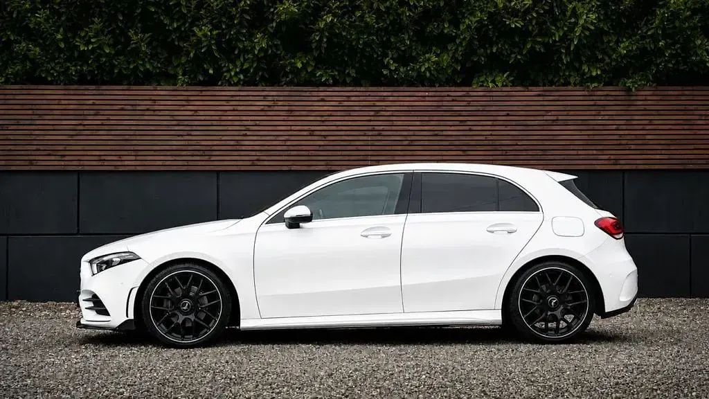 Used Mercedes A200 AMG line 2021 White Hatchback