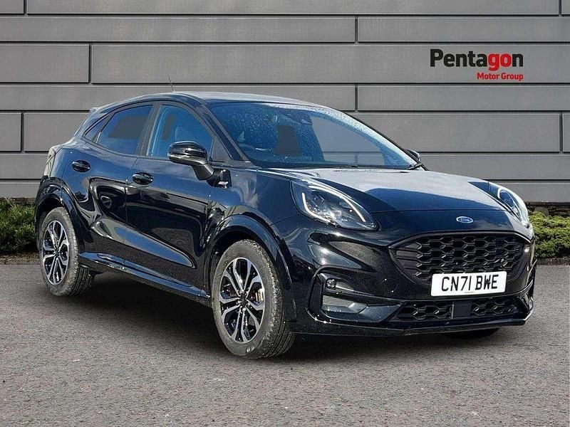 Black Used 2021 Ford Puma Gen-E ST-Line SUV | £15,295 (Fair price) - Image 1/4