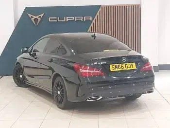 Used Mercedes CLA180 AMG line 122 HP (89 kW) 2017 Black Coupe