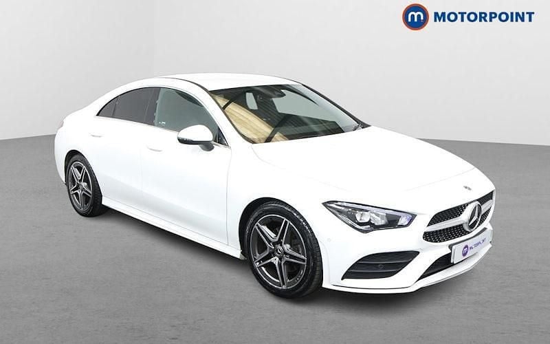 White Used 2022 Mercedes CLA180 AMG line Sedan | £22,949 (Fair price) - Image 1/4