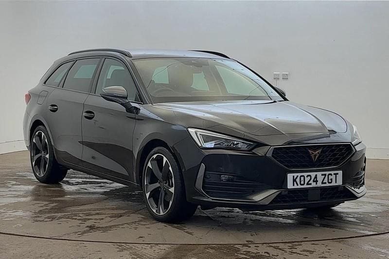 Midnight black Used 2024 Cupra Leon Estate | £20,660 (Fair price) - Image 1/4