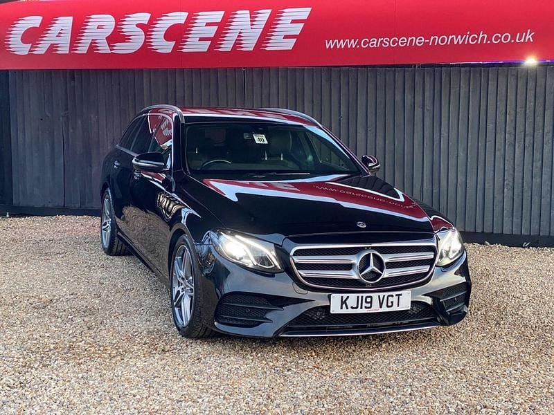 Used Mercedes E220 AMG line 2019 Black Estate