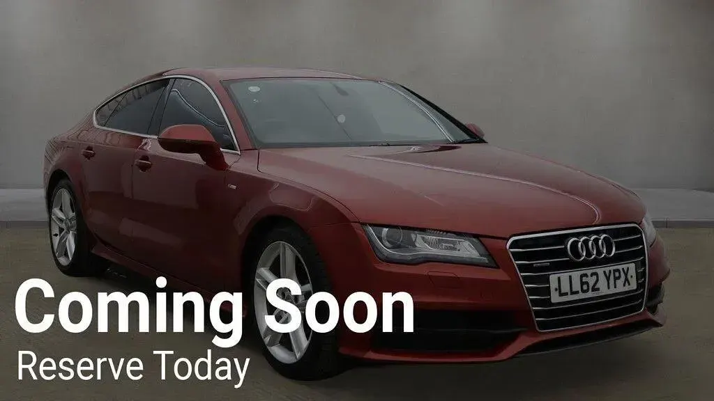 Used Audi A7 S-Line 2012 Red Hatchback