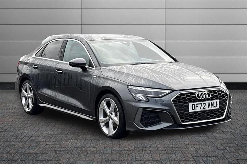 Grey Used 2023 Audi A3 S-Line Sedan | £24,295 (Fair price) - Image 1/4