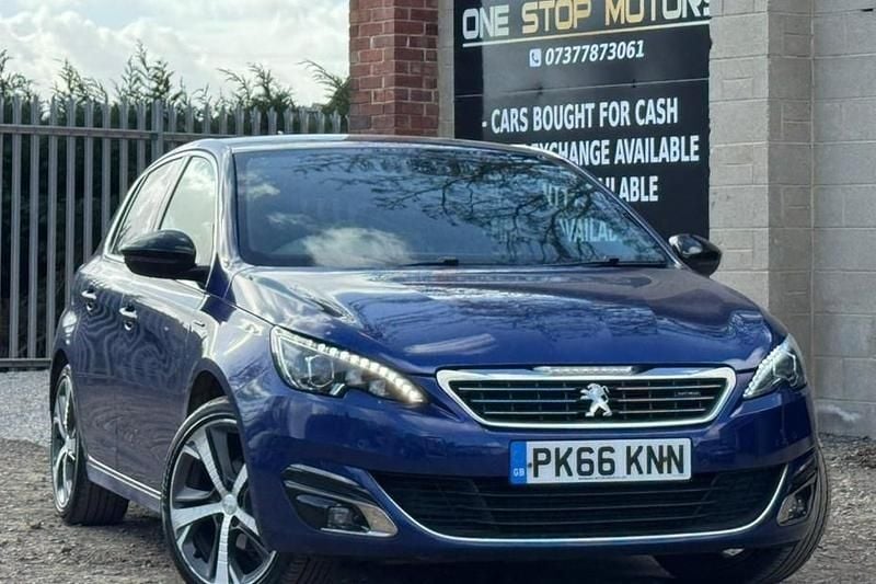 Used Peugeot 308 GT-line 130 HP (95 kW) 2016 Blue Hatchback