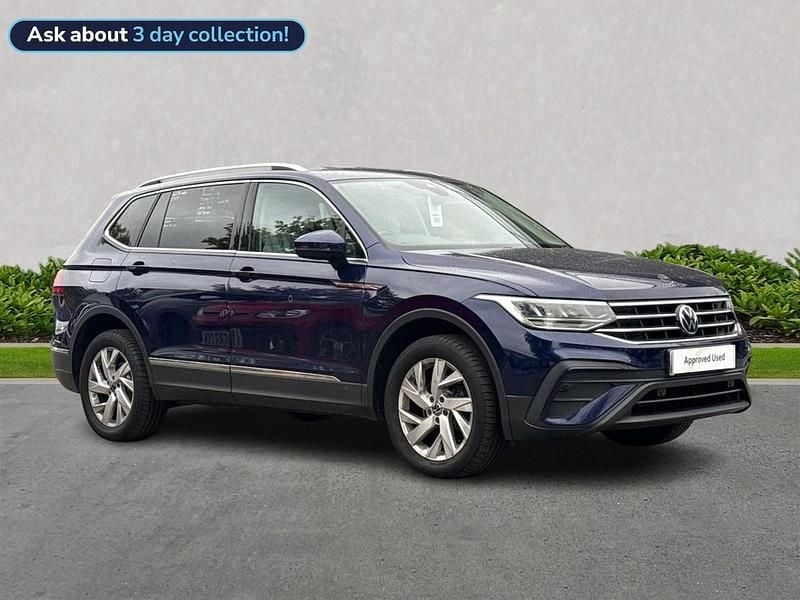 Blue Used 2022 VW Tiguan Allspace Life SUV | £22,269 (Fair price) - Image 1/4