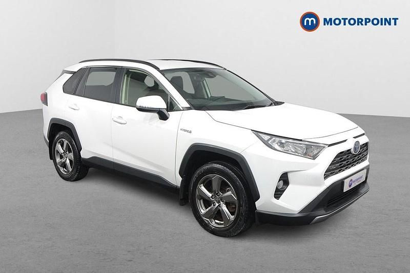 White Used 2020 Toyota RAV4 Hybrid Design SUV | £24,049 (Good price) - Image 1/4